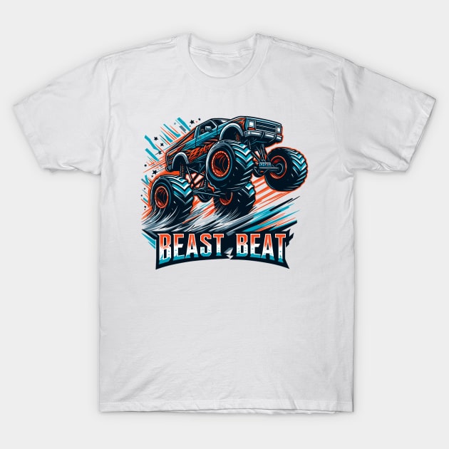 Monster Truck, Beast Beat T-Shirt by Vehicles-Art